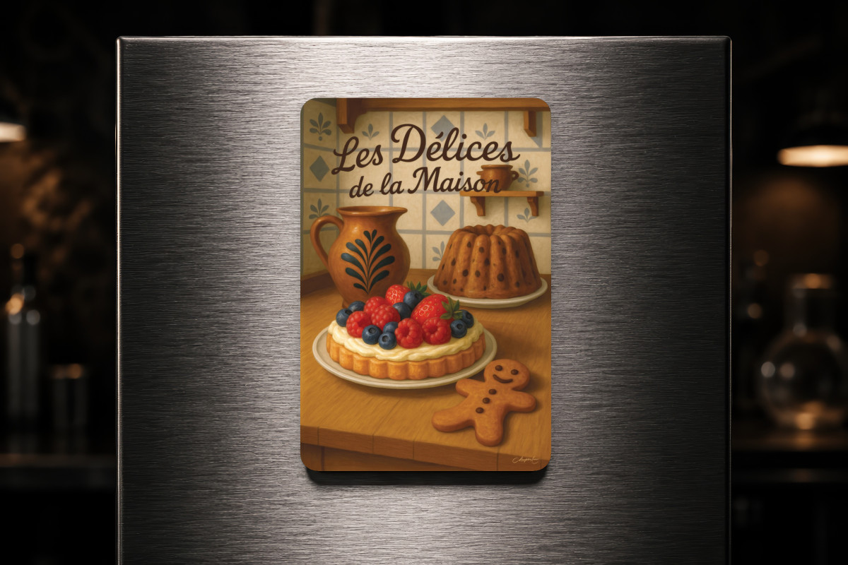 Mockup magnet 05 — Magnet Les délices de la maison