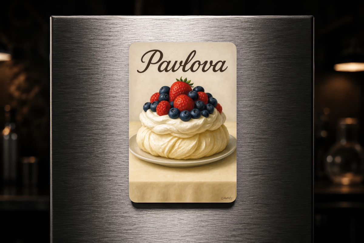 Mockup magnet 05 — Magnet Pavlova – Le ballet des saveurs