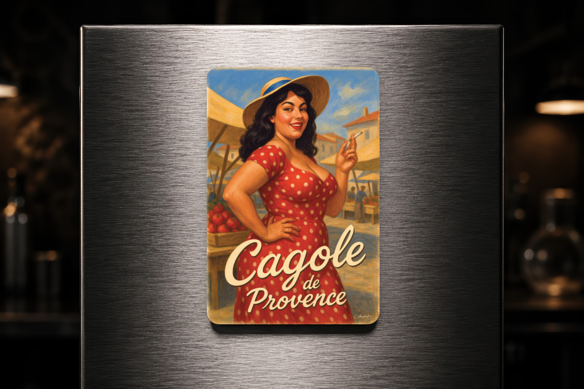 Mockup magnet 05 — Magnet Cagole de Provence – La reine du marché