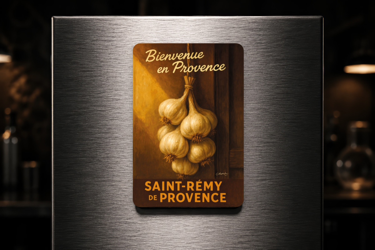 Mockup magnet 05 — Magnet Ail de Provence – Bouquet du Terroir