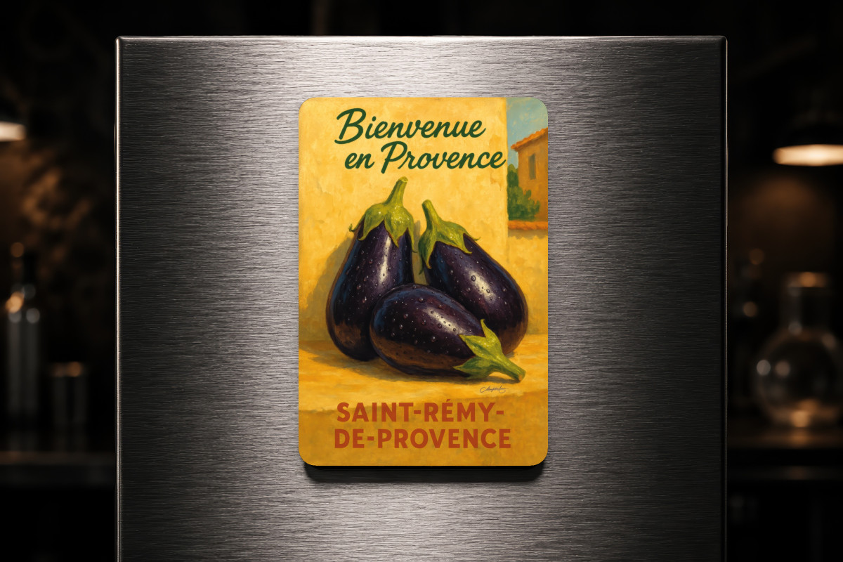 Mockup magnet 05 — Magnet Aubergines de Provence – Trésor du Soleil