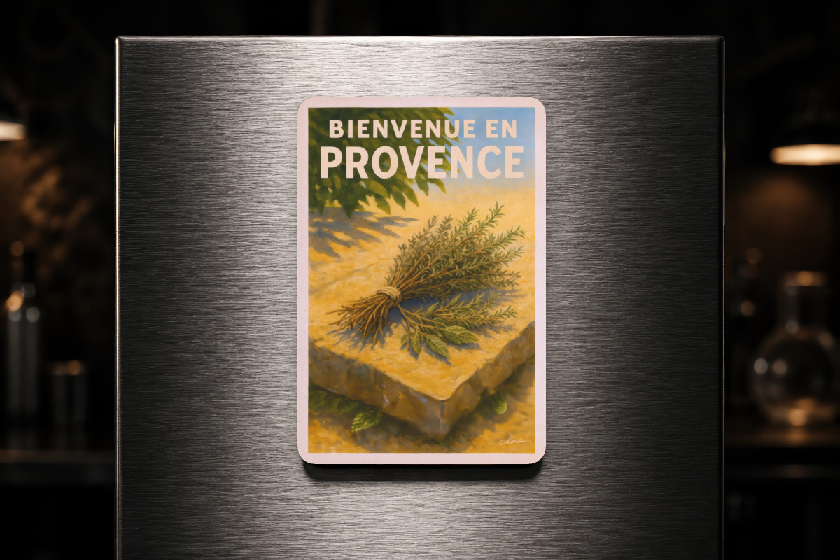 Mockup magnet 05 — Magnet Herbes de Provence – Fraîcheur du Matin