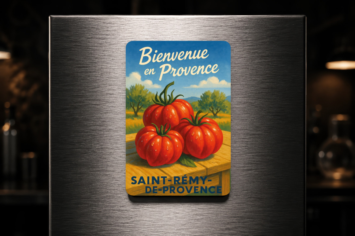Mockup magnet 05 — Magnet Tomates de Provence – Rouge et Saveur