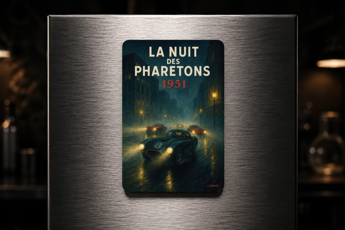 Mockup magnet 05 — Magnet La nuit des pharetons 1951