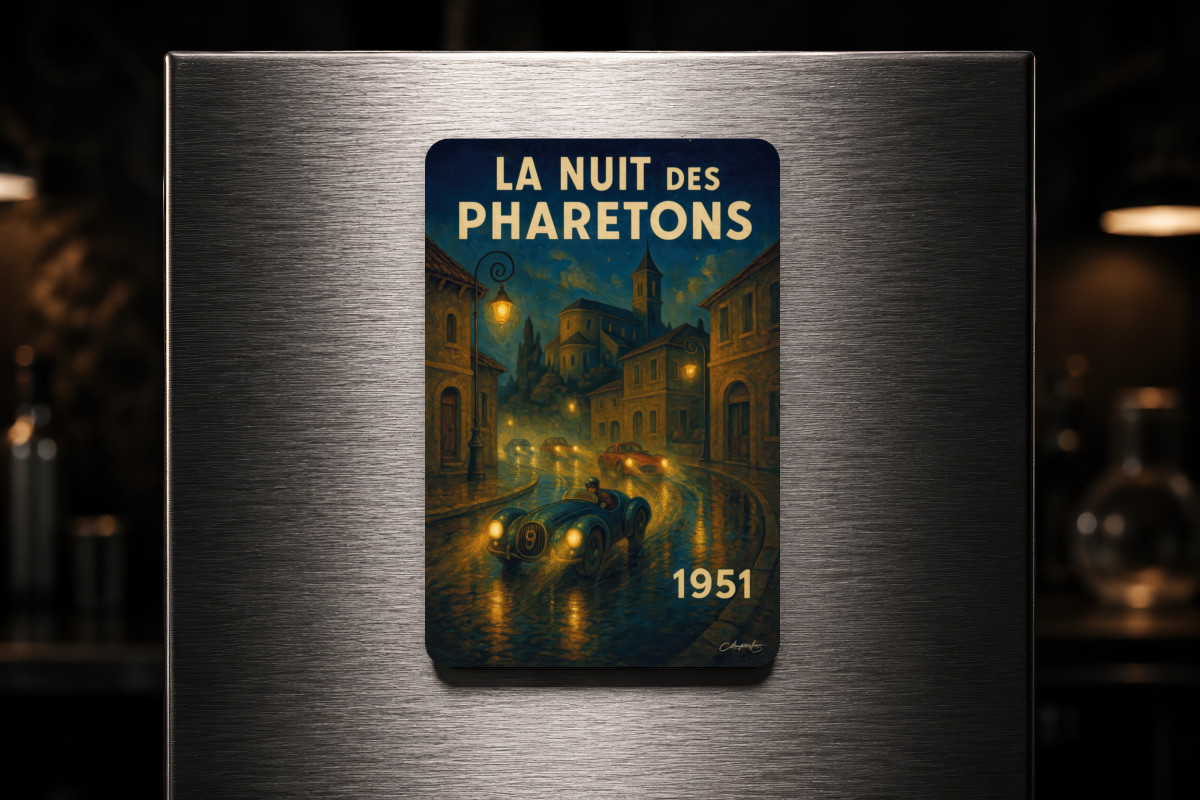 Mockup magnet 05 — Magnet La nuit des bolides 1951