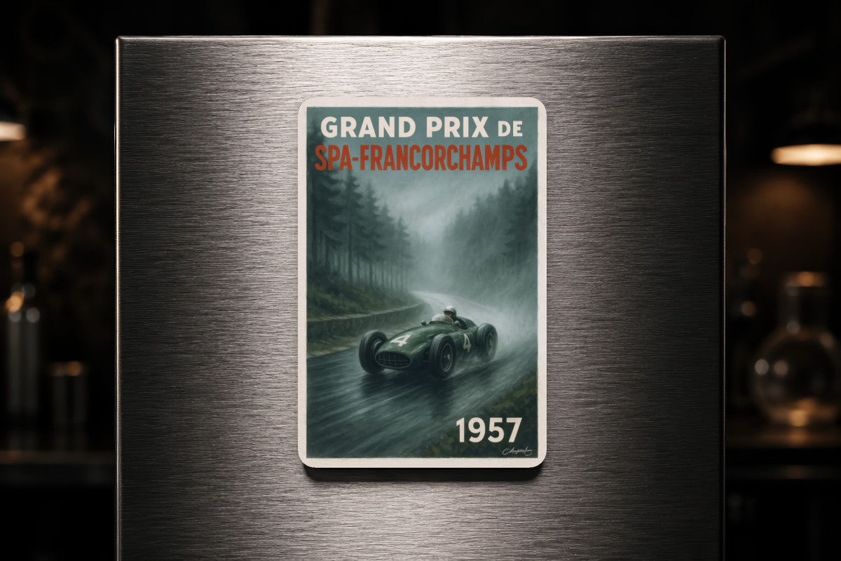 Mockup magnet 05 — Magnet Grand Prix SPA Francorchamps 1957
