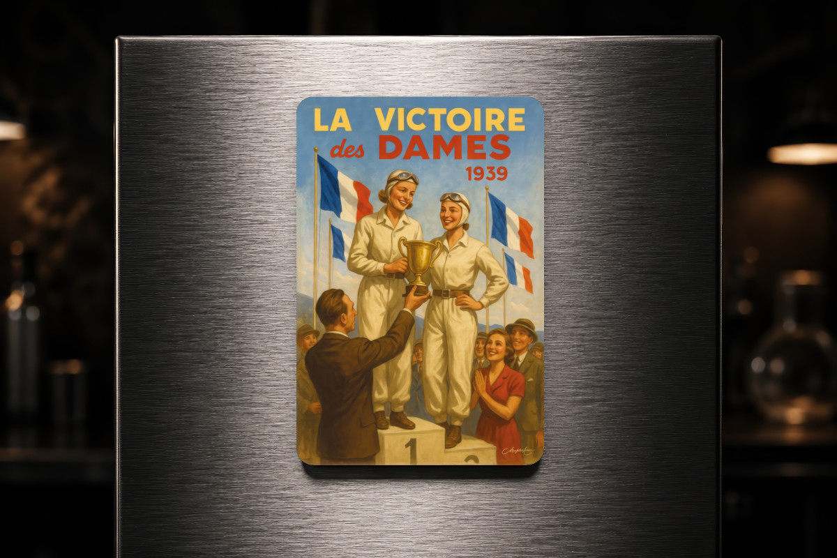 Mockup magnet 05 — Magnet Les Reines de la Piste – 1939