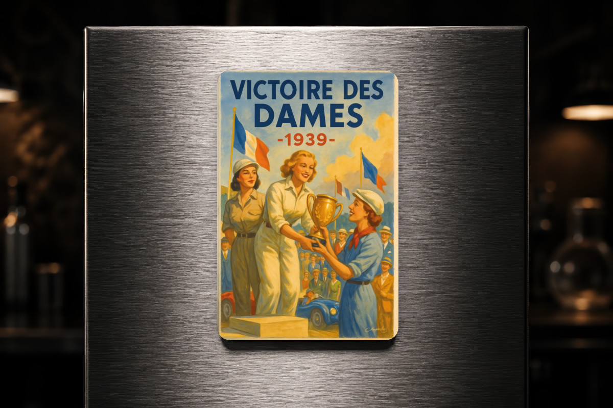 Mockup magnet 05 — Magnet Le Podium des Dames – 1939