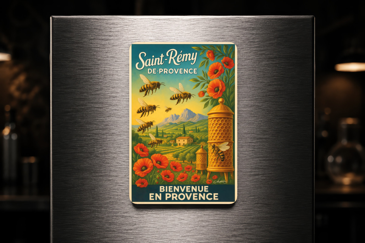Mockup magnet 05 — Magnet Les Trésors du Rucher Provençal