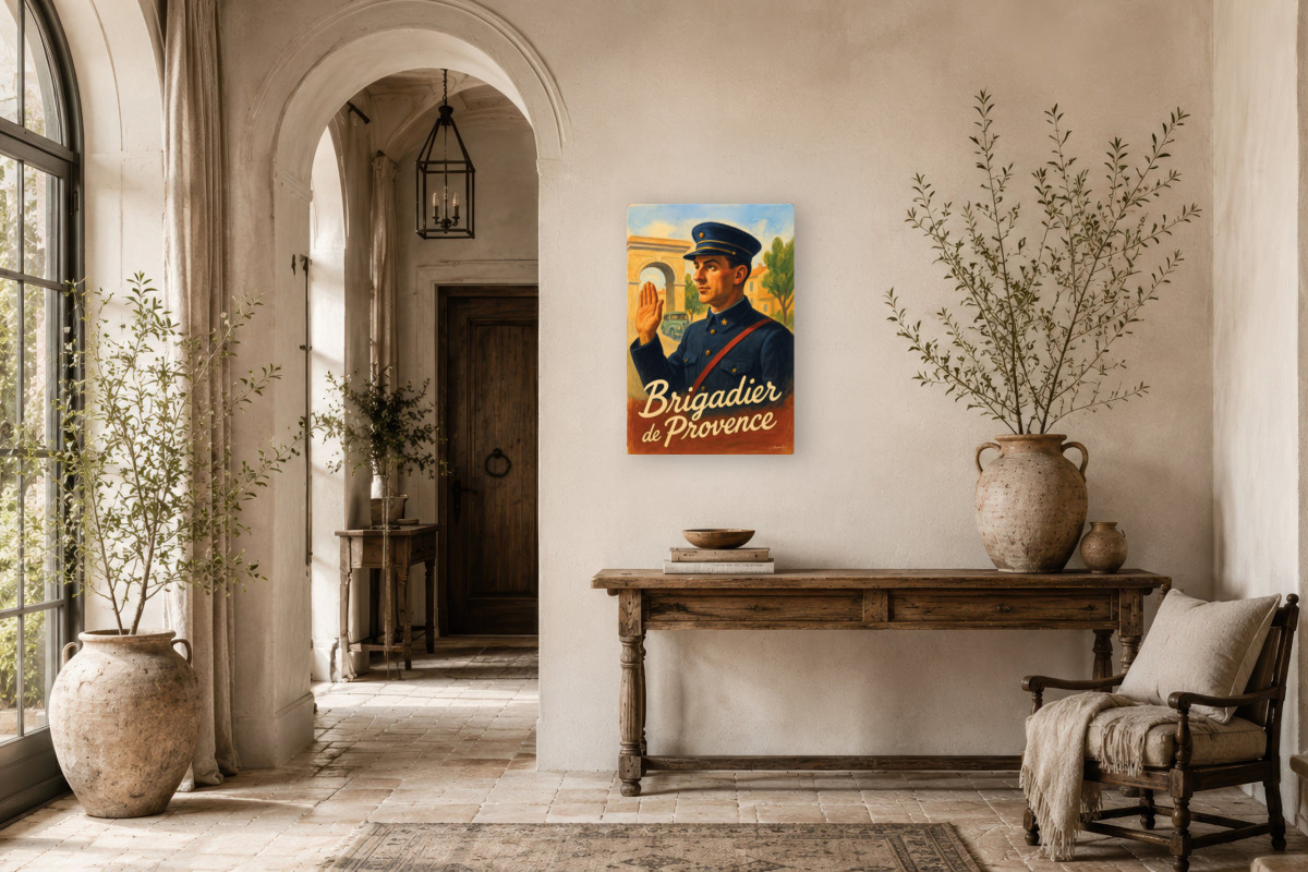 V01-15, Affiche vintage métiers anciens - Brigadier de Provence