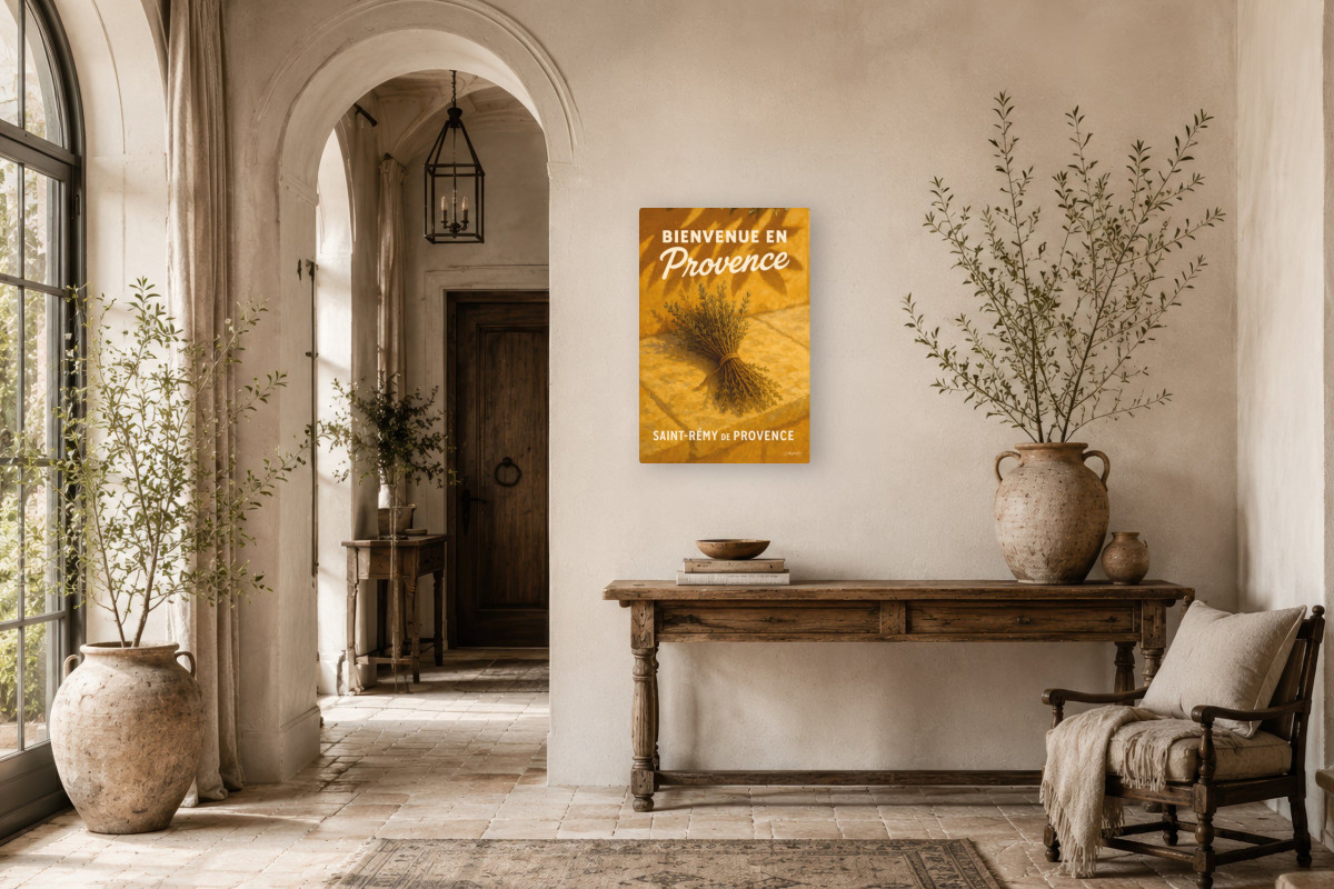 V01-15, Affiche vintage botanique - Herbes de Provence - Senteurs du Sud