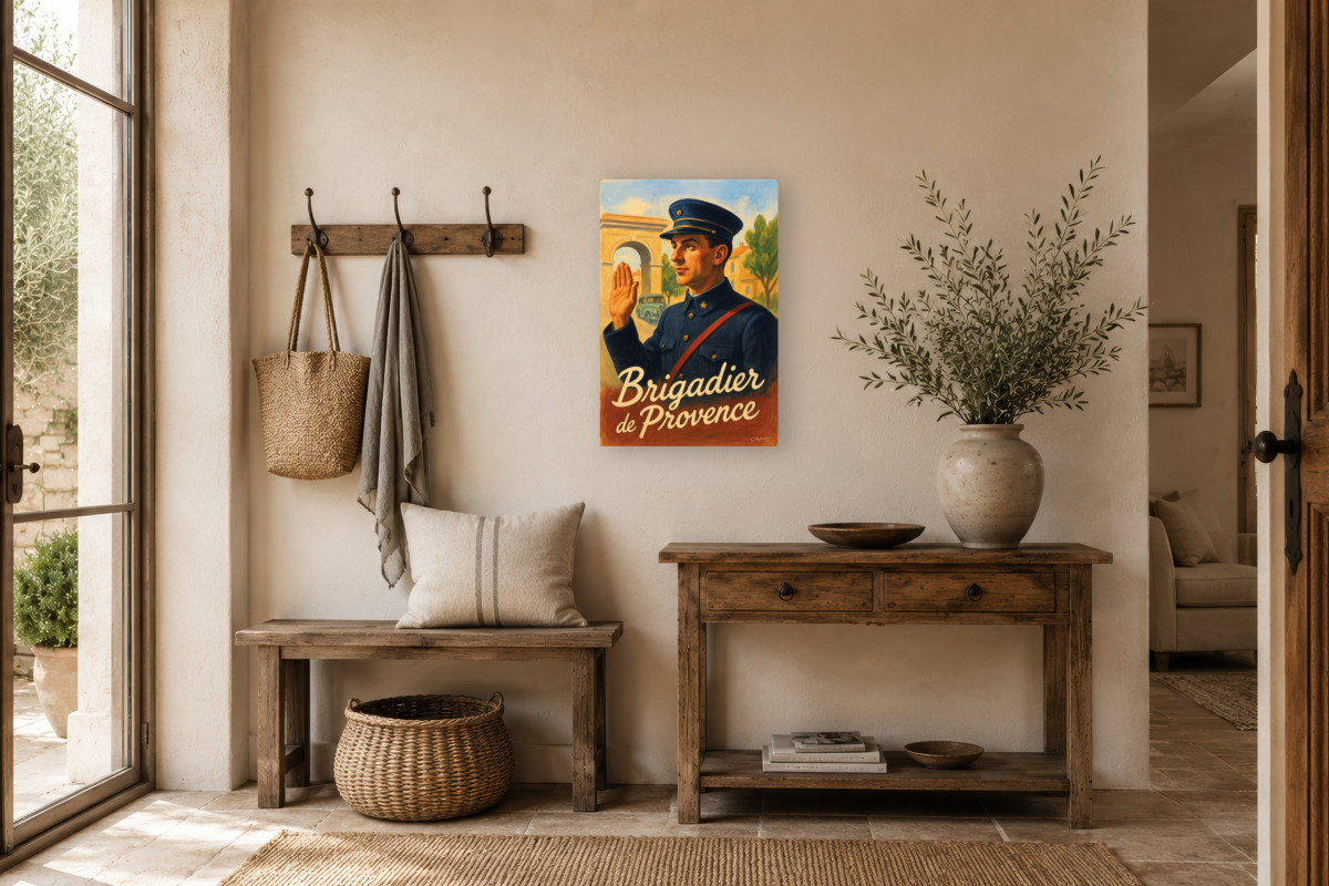V01-21, Affiche vintage métiers anciens - Brigadier de Provence