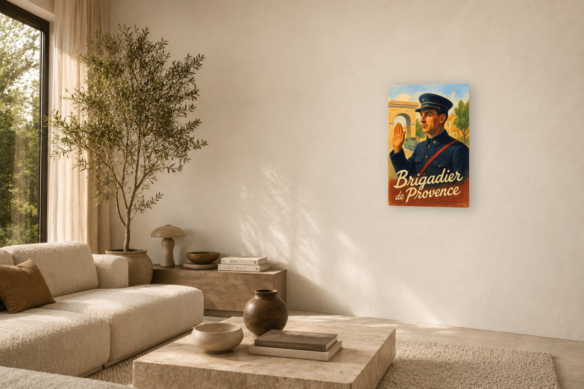 V03-02, Affiche vintage métiers anciens - Brigadier de Provence