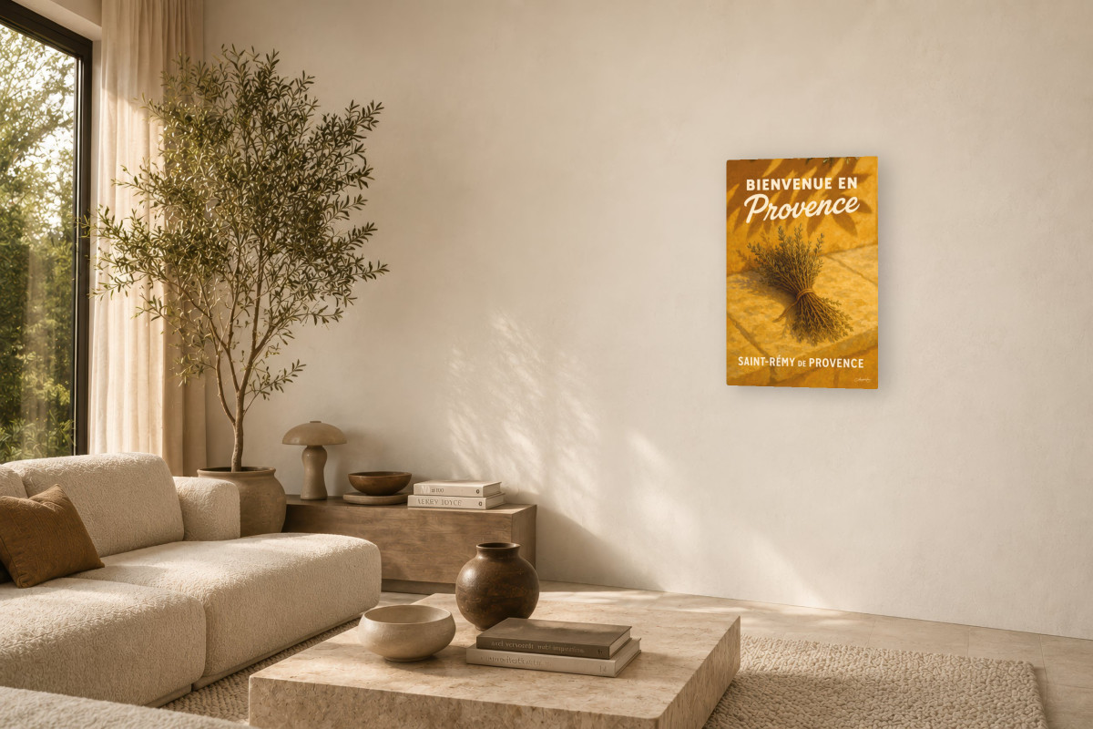 V03-02, Affiche vintage botanique - Herbes de Provence - Senteurs du Sud