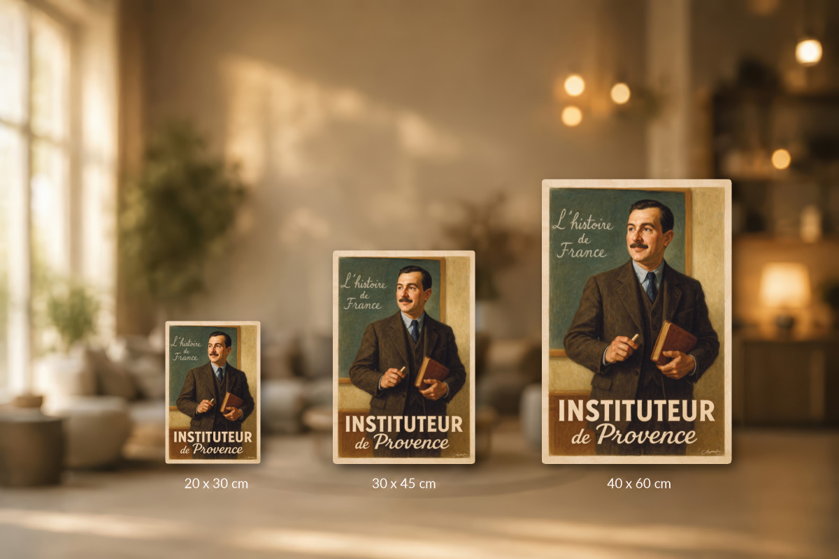 Collection 40x60 — Instituteur de Provence – Leçon d’Histoire
