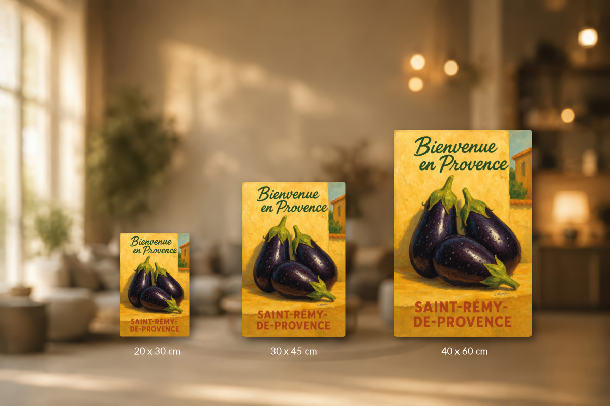 Collection 40x60 — Aubergines de Provence – Trésor du Soleil
