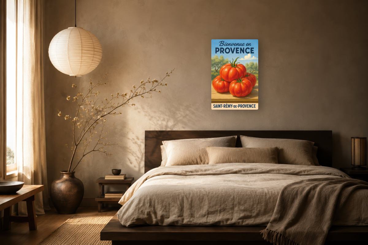 V03-14, Affiche vintage botanique - Trésor d’été - Tomate de Provence