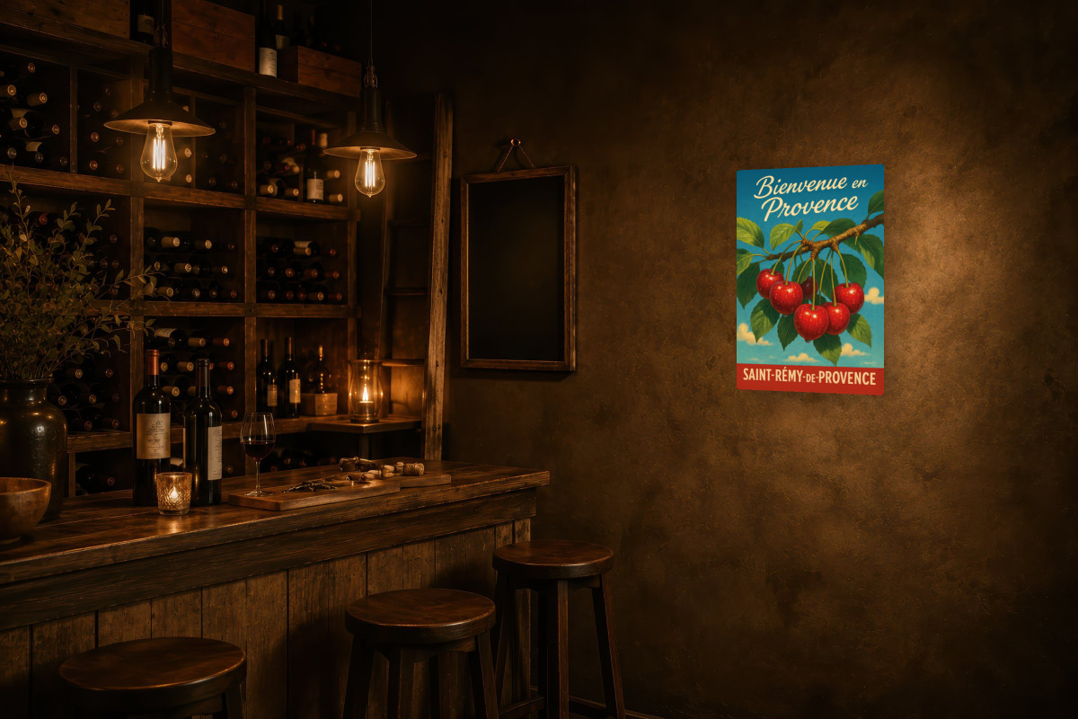 V02-21 — Rouge éclat – Cerises de Provence au soleil