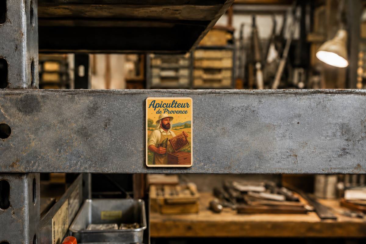 Mockup magnet 08 — Magnet Apiculteur de Provence