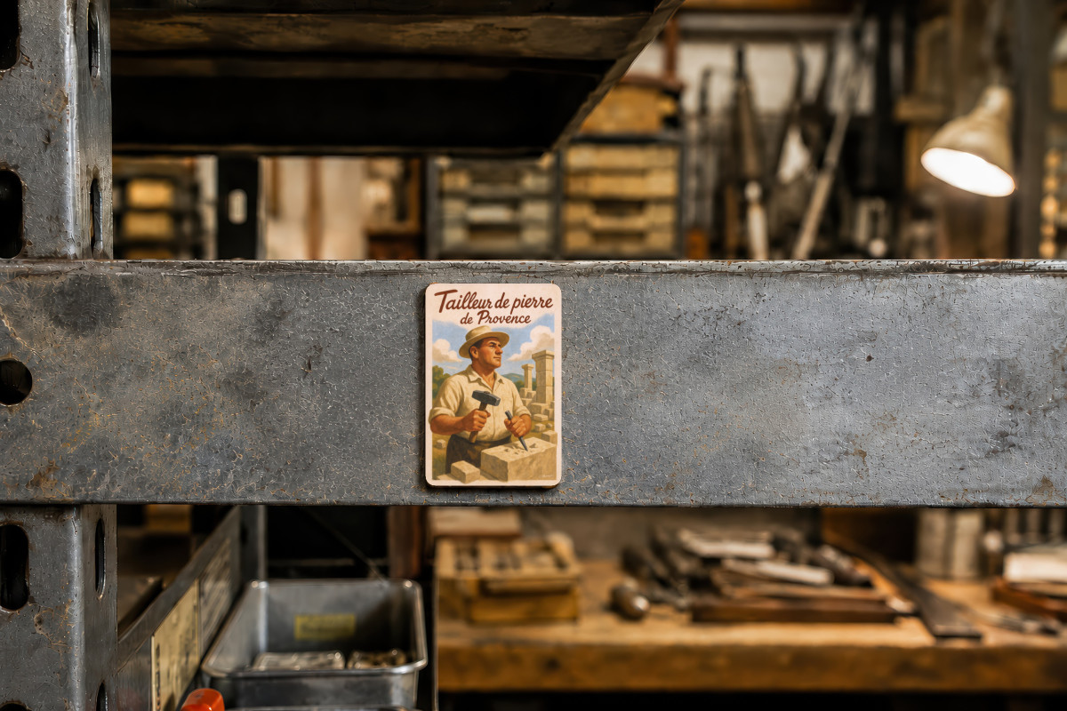 Mockup magnet 08 — Magnet Tailleur de pierre de Provence