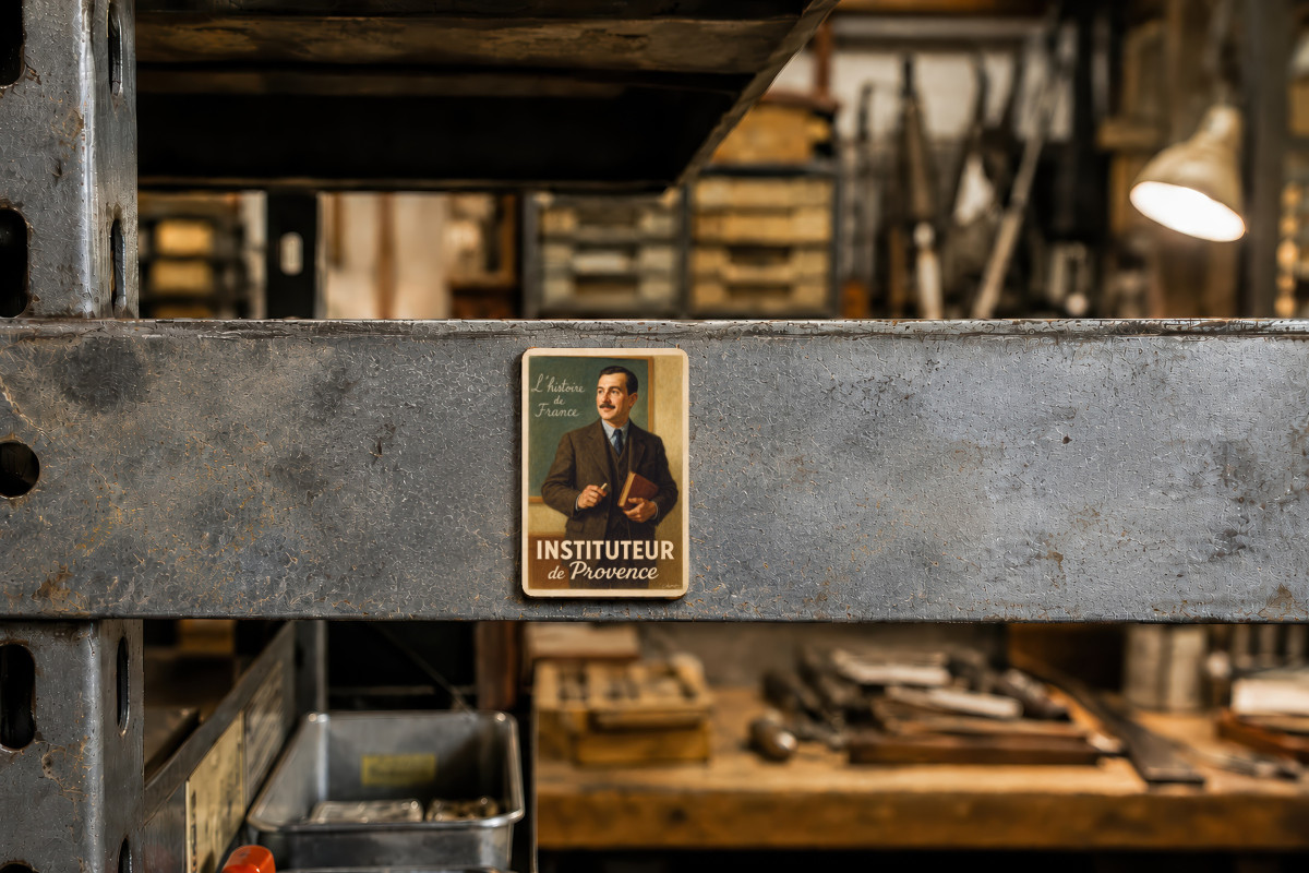 Mockup magnet 08 — Magnet Instituteur de Provence – Leçon d’Histoire