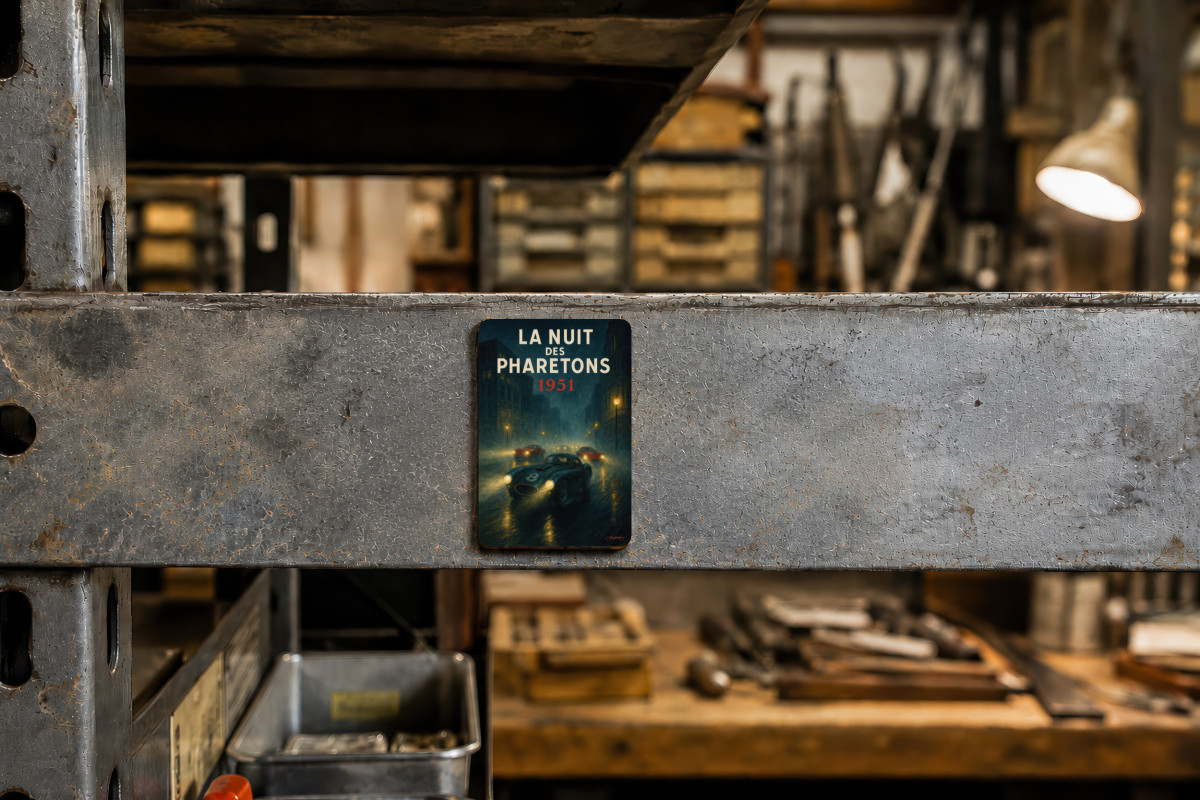 Mockup magnet 08 — Magnet La nuit des pharetons 1951
