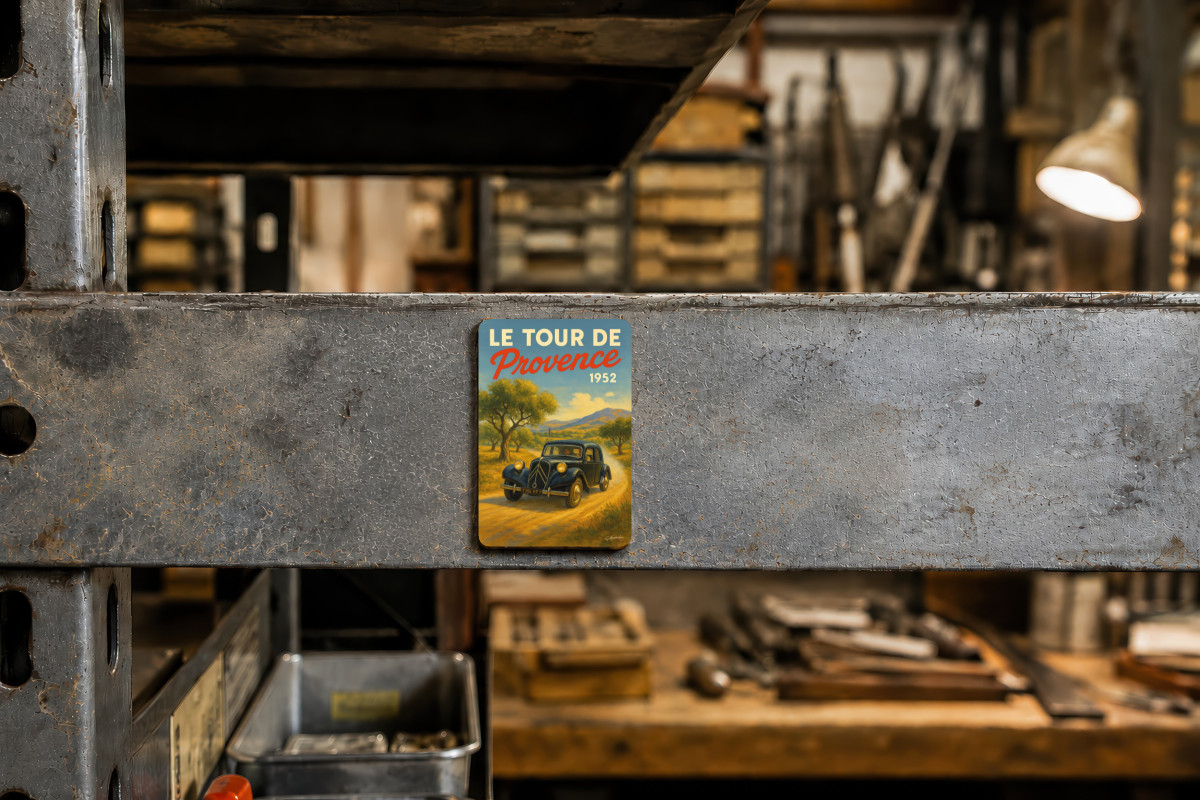 Mockup magnet 08 — Magnet Le Tour de Provence 1952