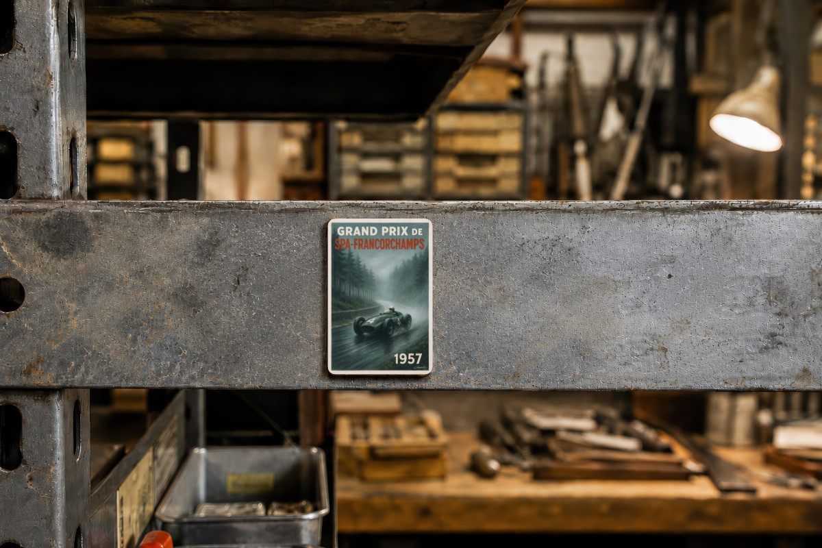 Mockup magnet 08 — Magnet Grand Prix SPA Francorchamps 1957