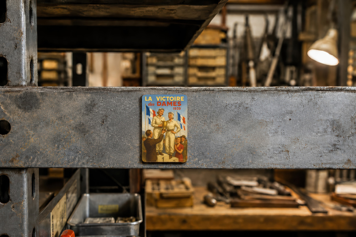 Mockup magnet 08 — Magnet Les Reines de la Piste – 1939