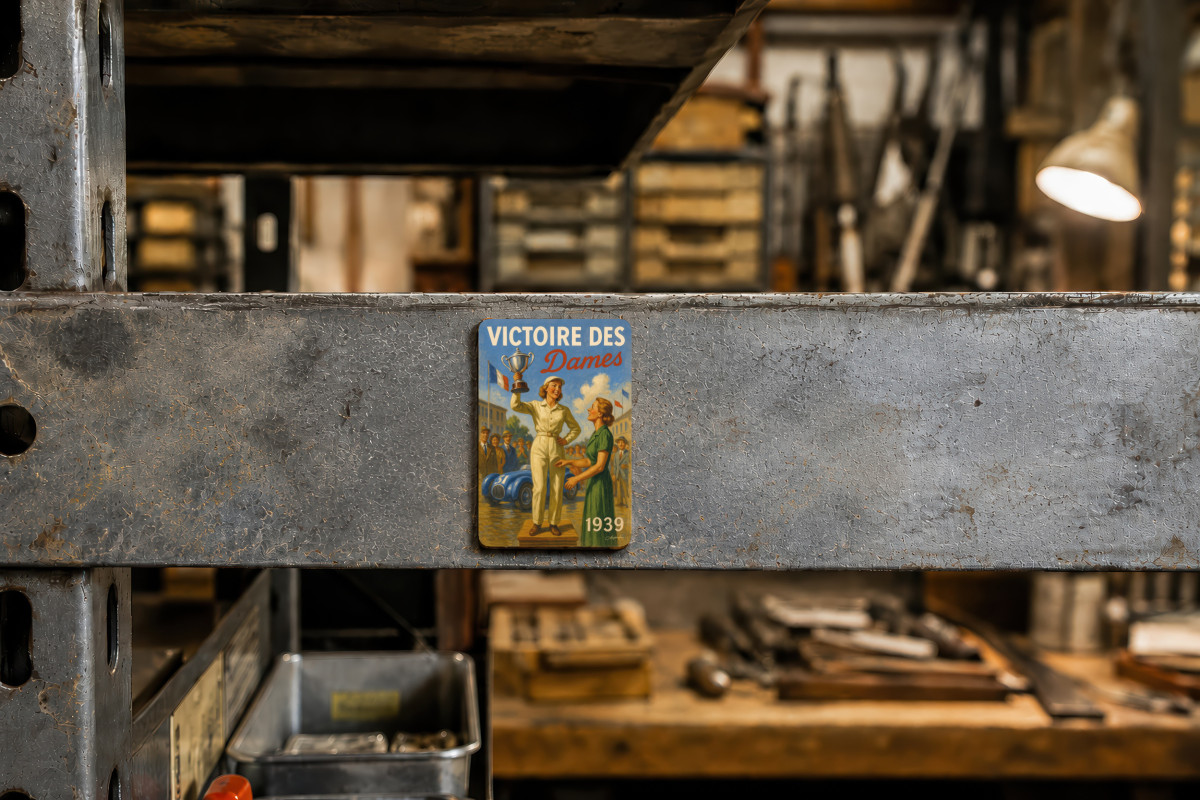 Mockup magnet 08 — Magnet Championne en Blanc – 1939