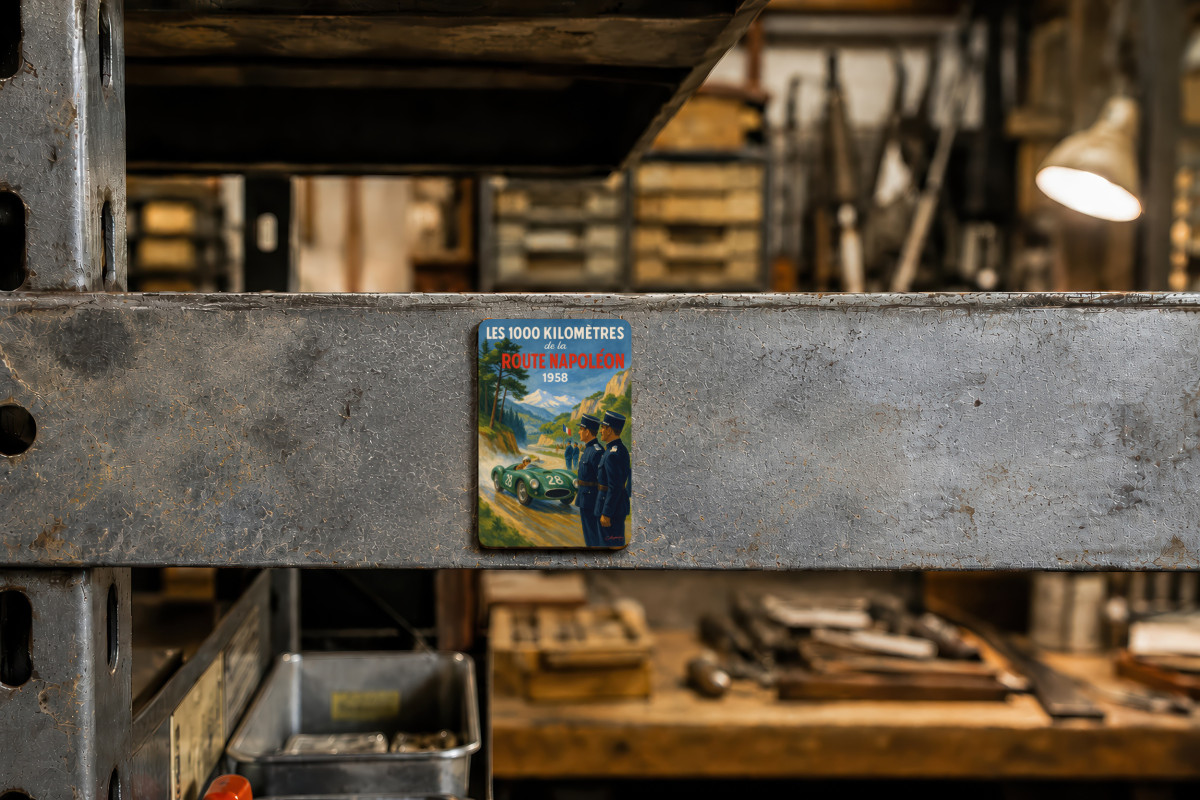 Mockup magnet 08 — Magnet Les 1000km route Napoleon 1958