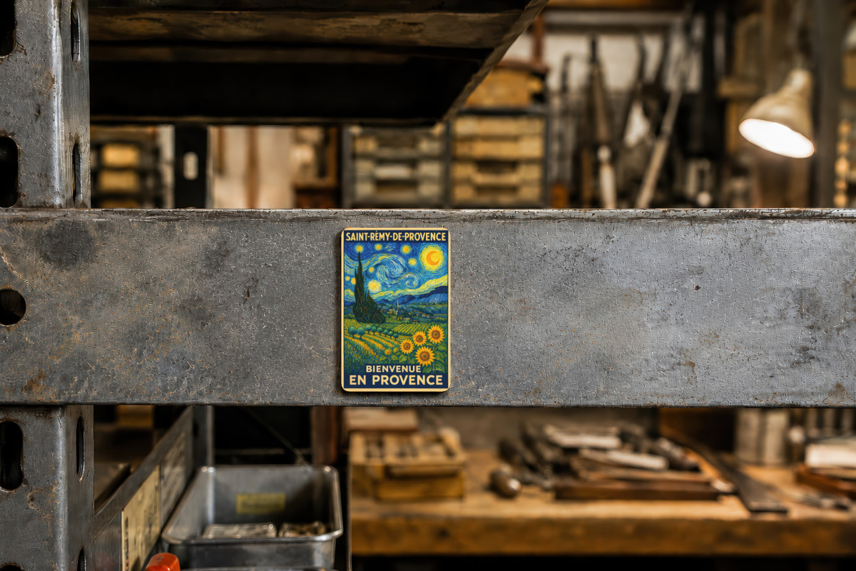 Mockup magnet 08 — Magnet Saint-Rémy-de-Provence : Sous les Étoiles de Vincent