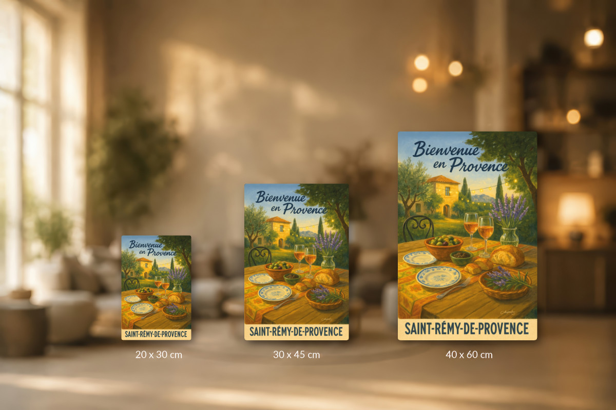 Collection 40x60 — Dîner sous les cyprès – Saveurs de Saint-Rémy