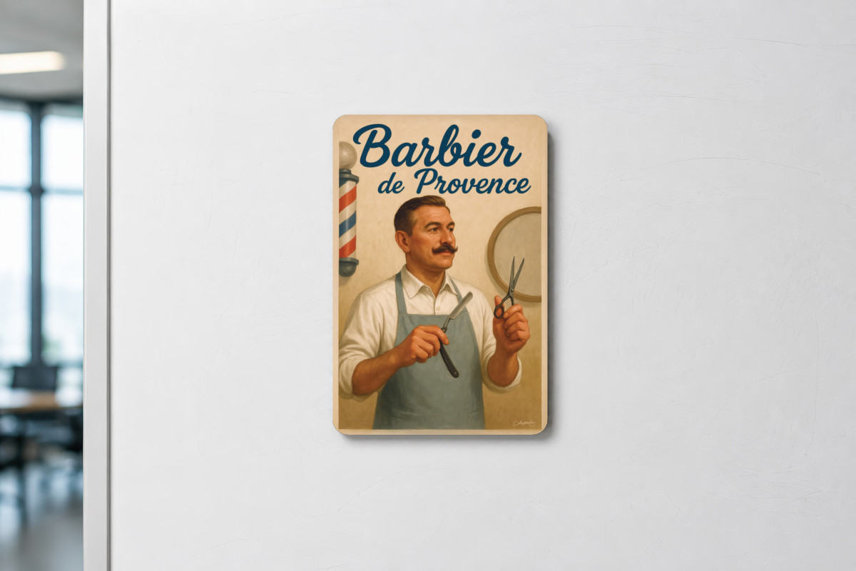 Mockup magnet 09 — Magnet Barbier de Provence