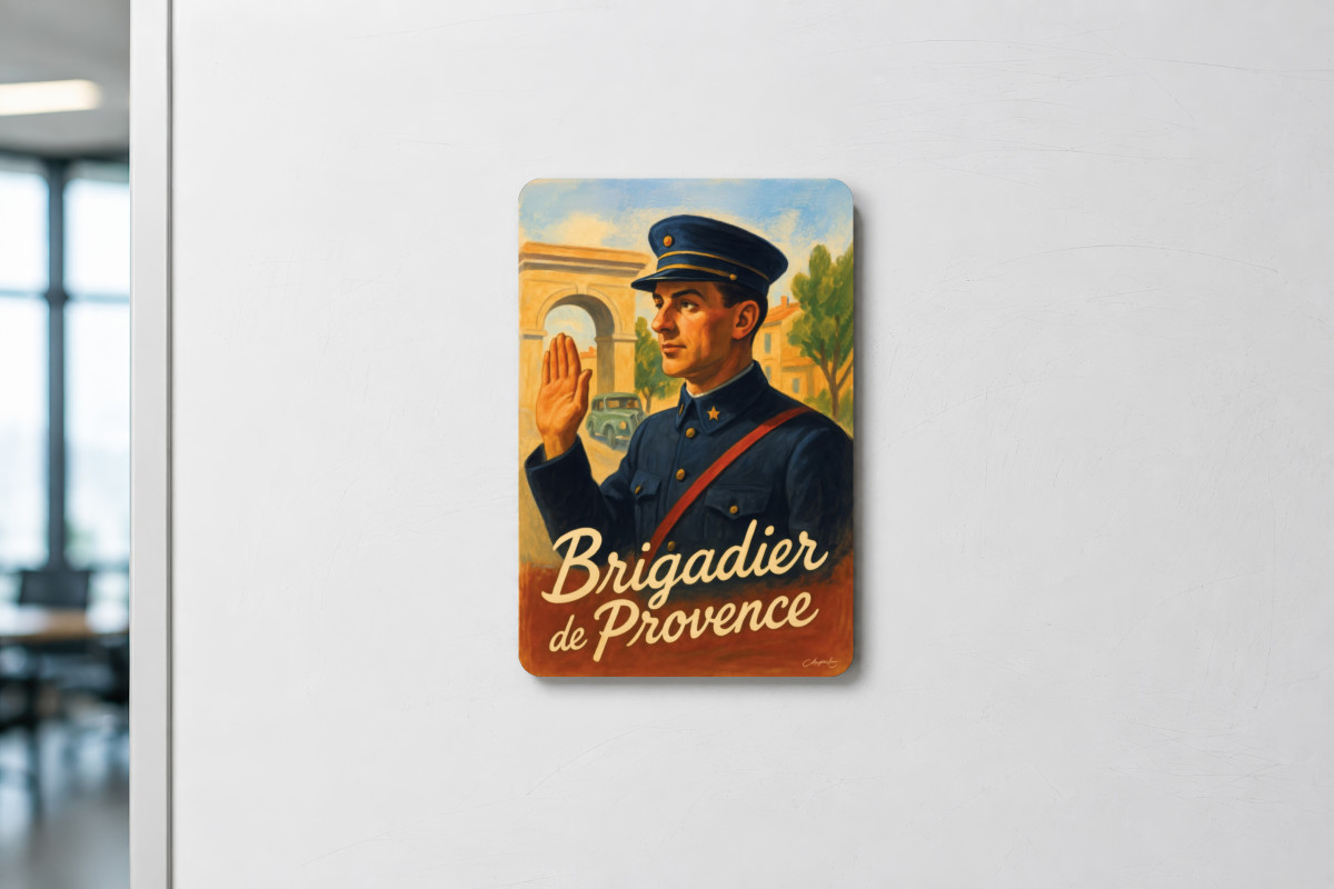 Mockup magnet 09 — Magnet Brigadier de Provence
