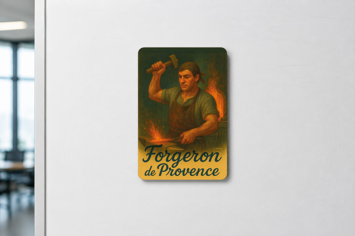 Mockup magnet 09 — Magnet Forgeron de Provence