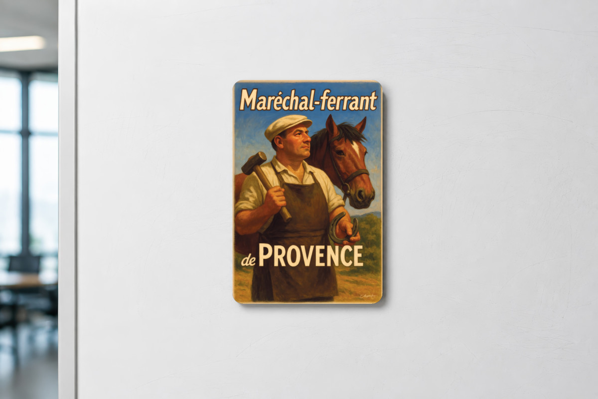 Mockup magnet 09 — Magnet Maréchal-ferrant de Provence