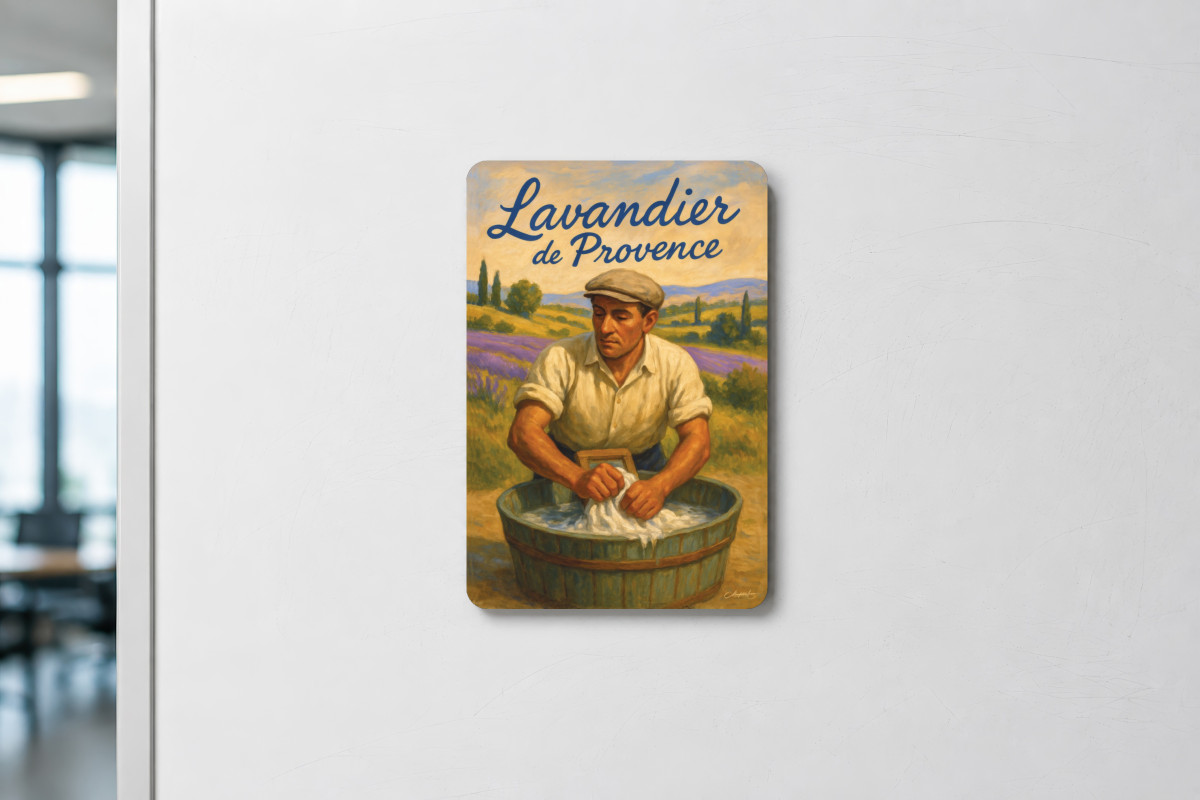 Mockup magnet 09 — Magnet Lavandier de Provence – Le geste ancien