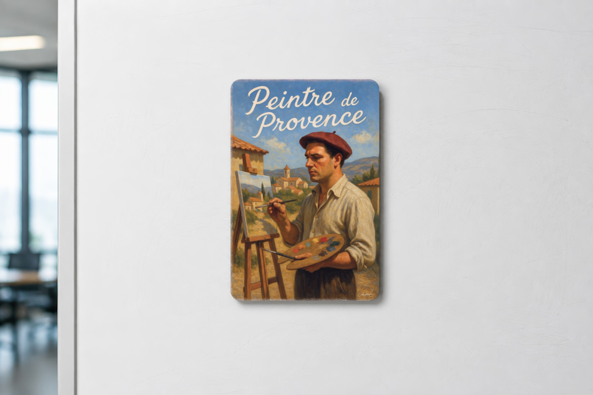 Mockup magnet 09 — Magnet Peintre de Provence – L’œil et la main