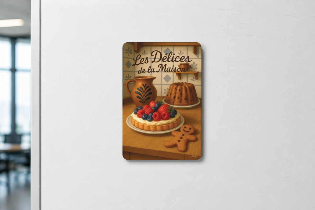 Mockup magnet 09 — Magnet Les délices de la maison