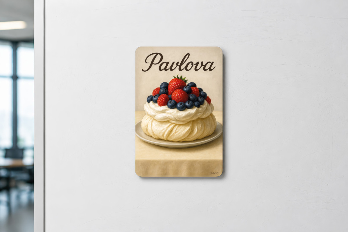 Mockup magnet 09 — Magnet Pavlova – Le ballet des saveurs