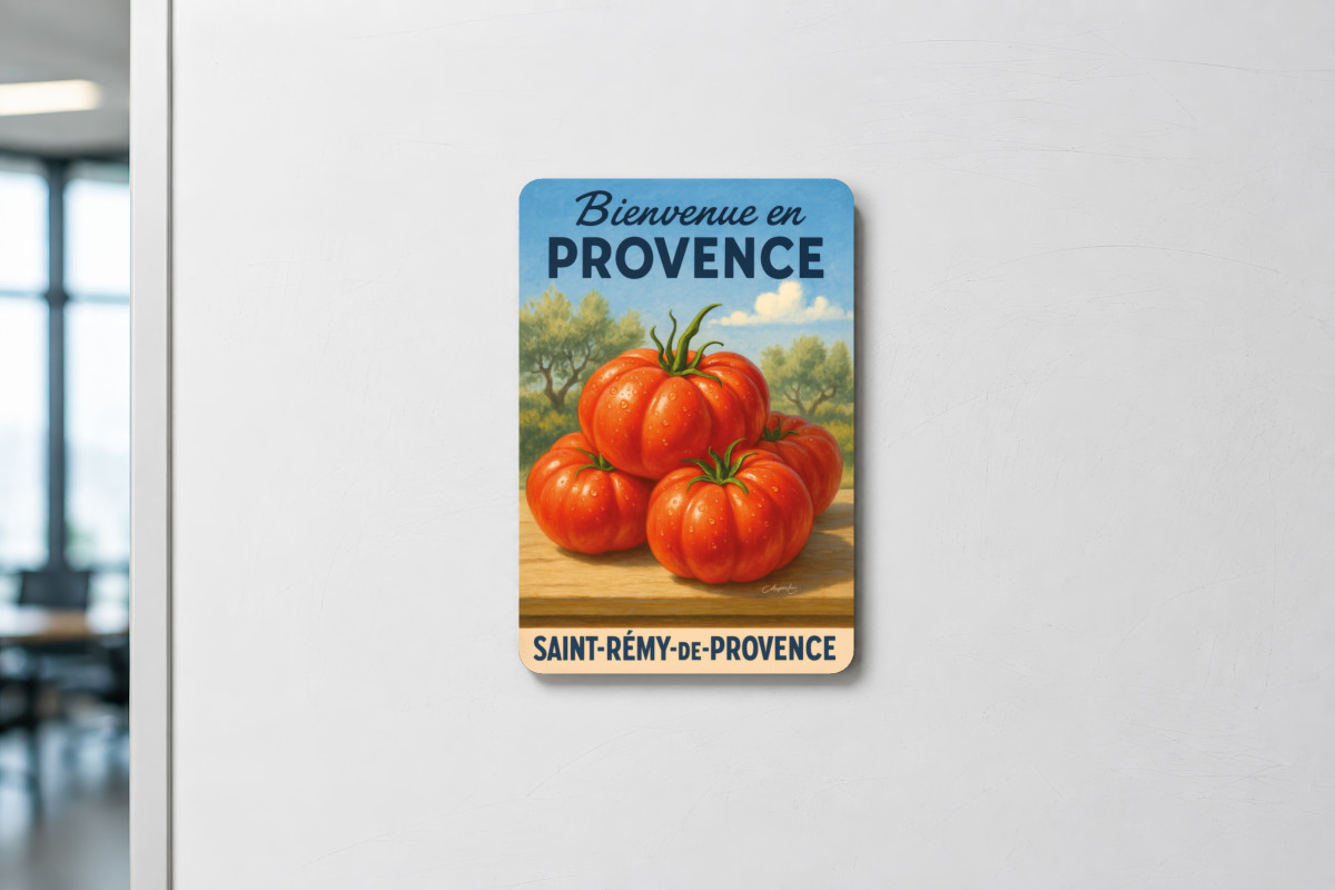 Mockup magnet 09 — Magnet Trésor d’été – Tomate de Provence