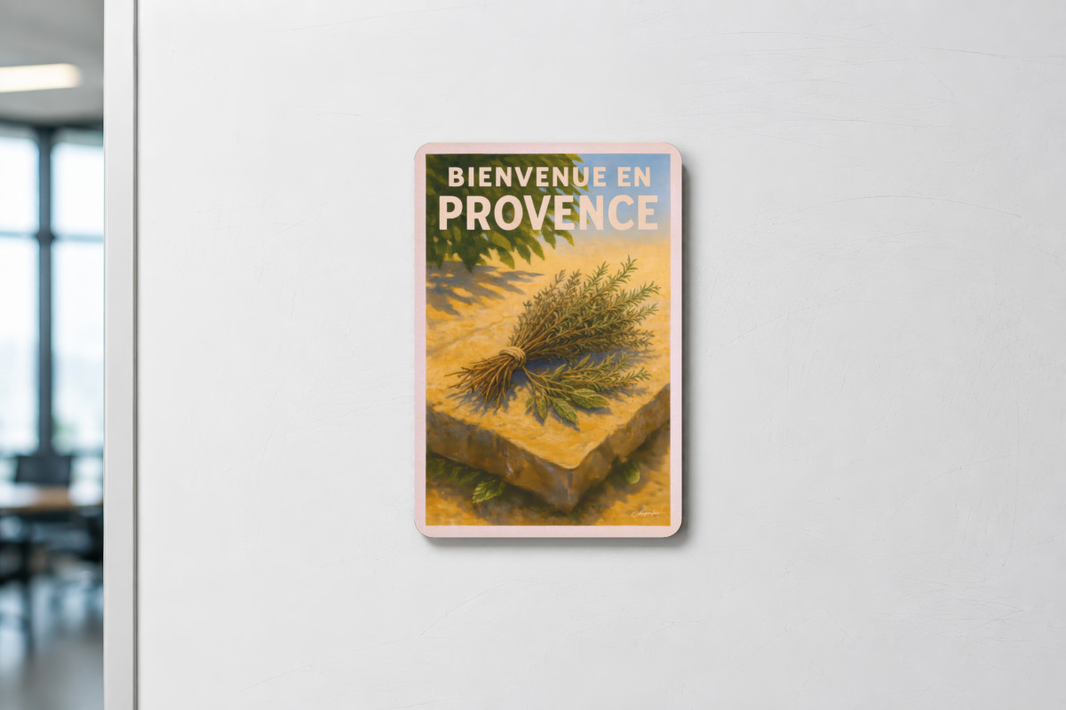 Mockup magnet 09 — Magnet Herbes de Provence – Fraîcheur du Matin