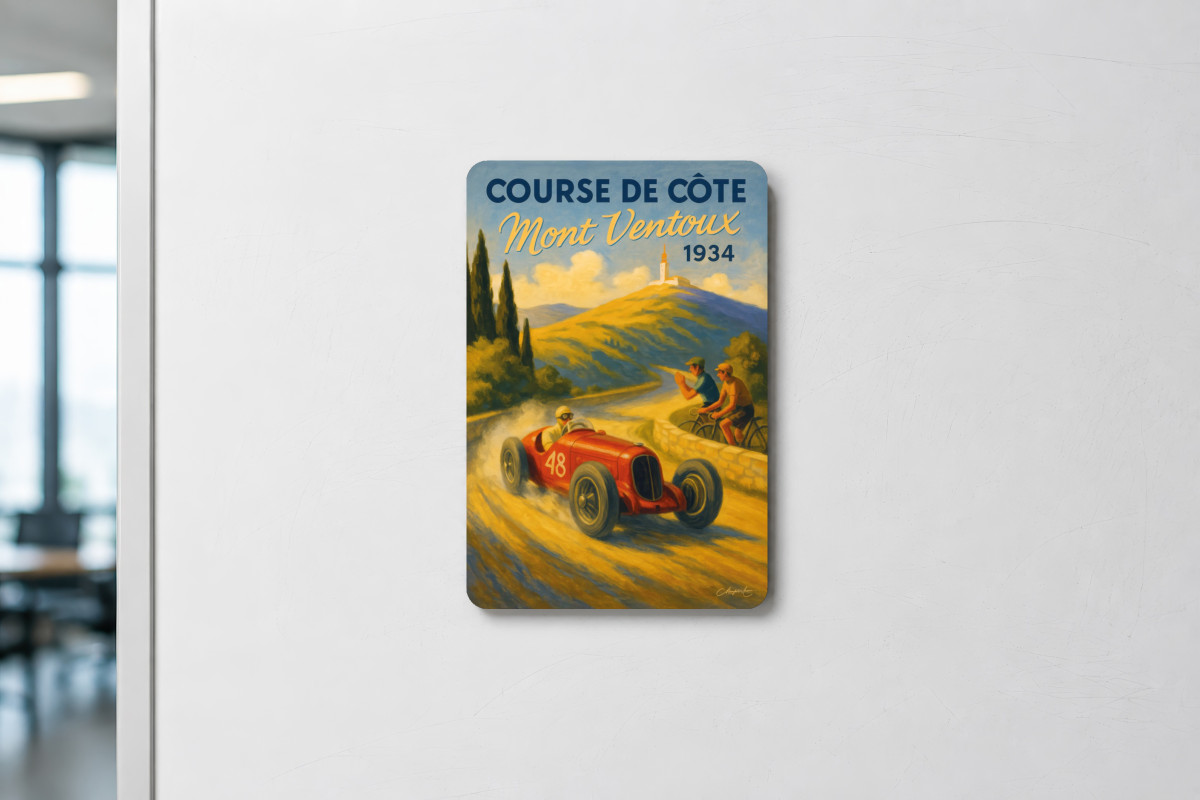 Mockup magnet 09 — Magnet Course Côte Mont Ventoux 1934