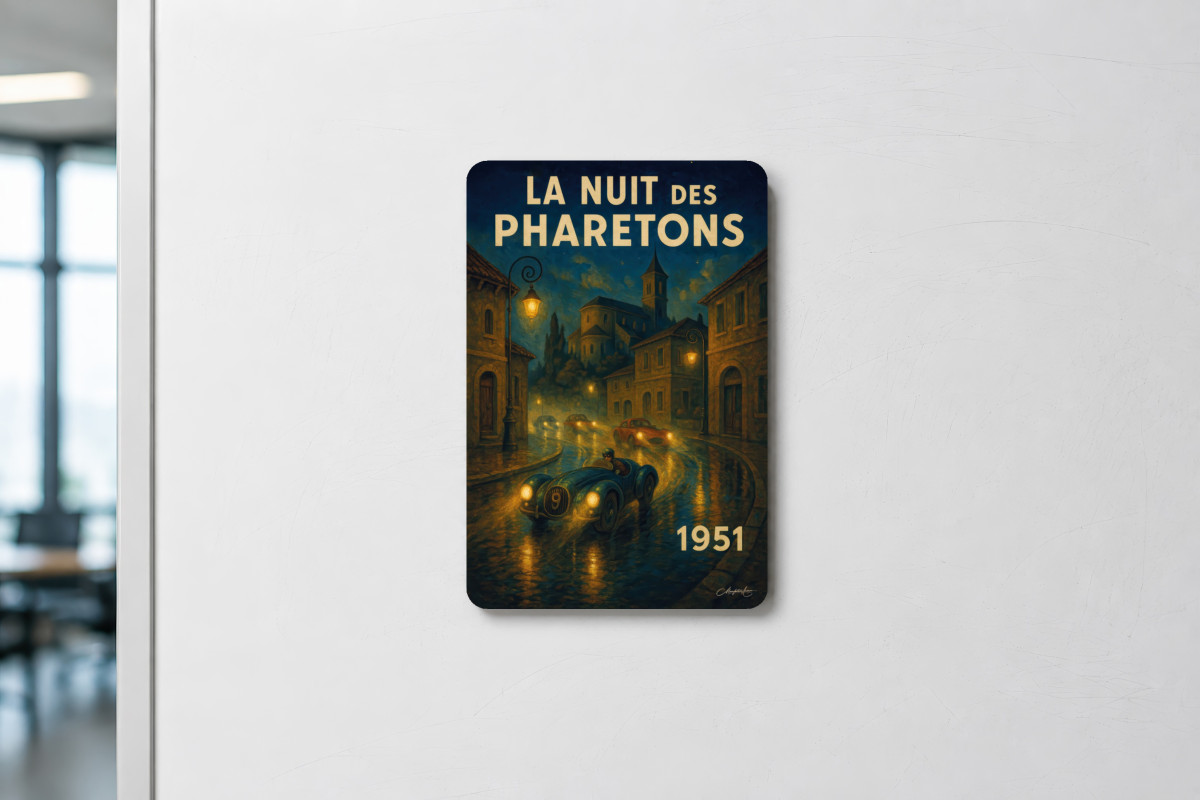 Mockup magnet 09 — Magnet La nuit des bolides 1951