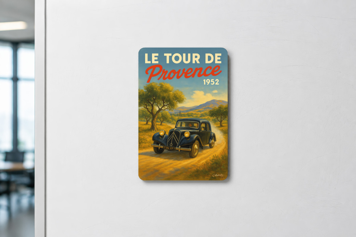 Mockup magnet 09 — Magnet Le Tour de Provence 1952