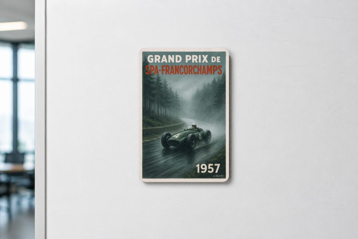 Mockup magnet 09 — Magnet Grand Prix SPA Francorchamps 1957