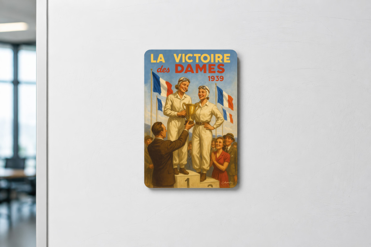 Mockup magnet 09 — Magnet Les Reines de la Piste – 1939