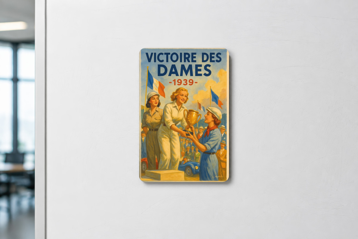Mockup magnet 09 — Magnet Le Podium des Dames – 1939