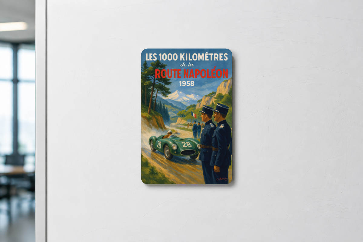Mockup magnet 09 — Magnet Les 1000km route Napoleon 1958